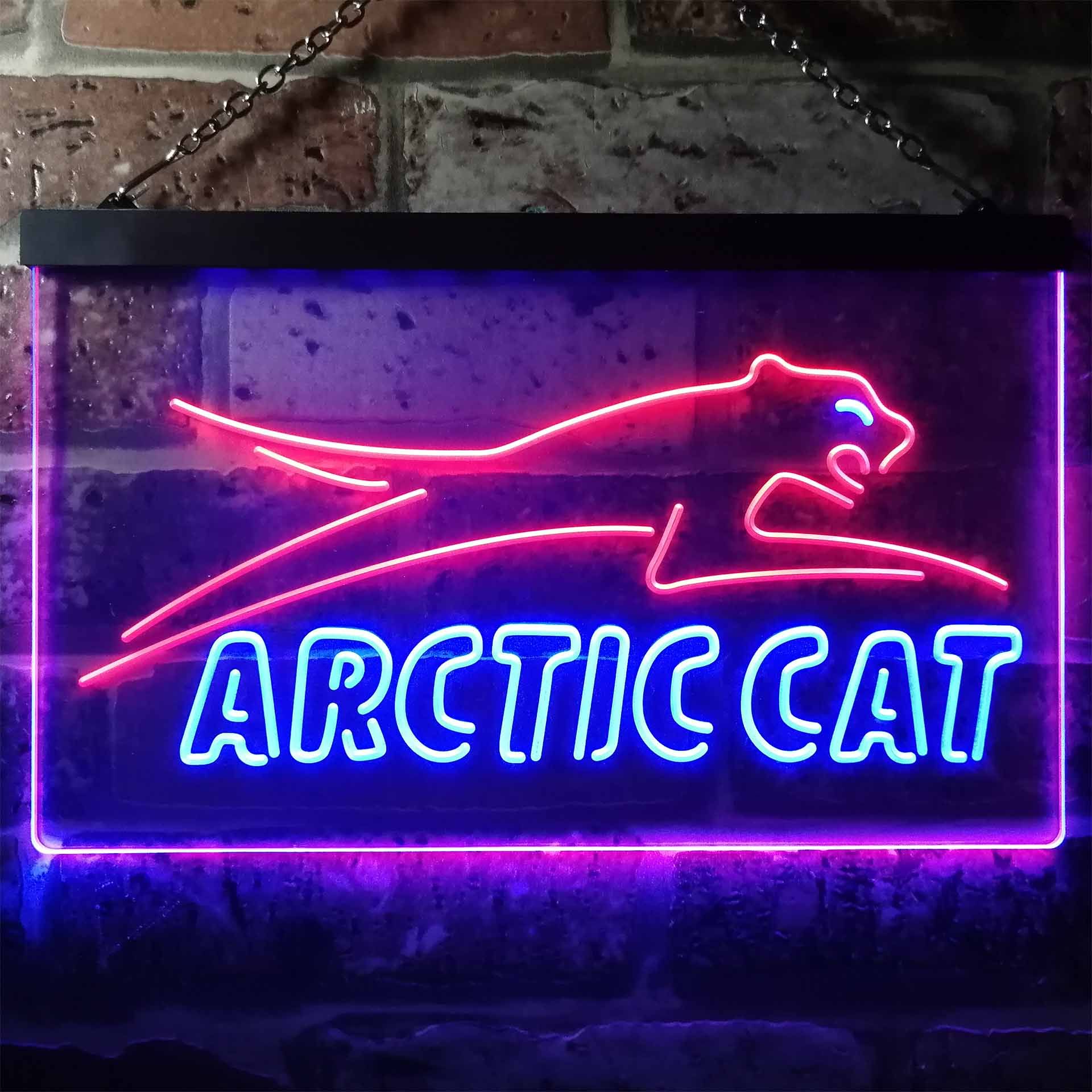 Arctic Cat Dual LED Neon Light Sign
